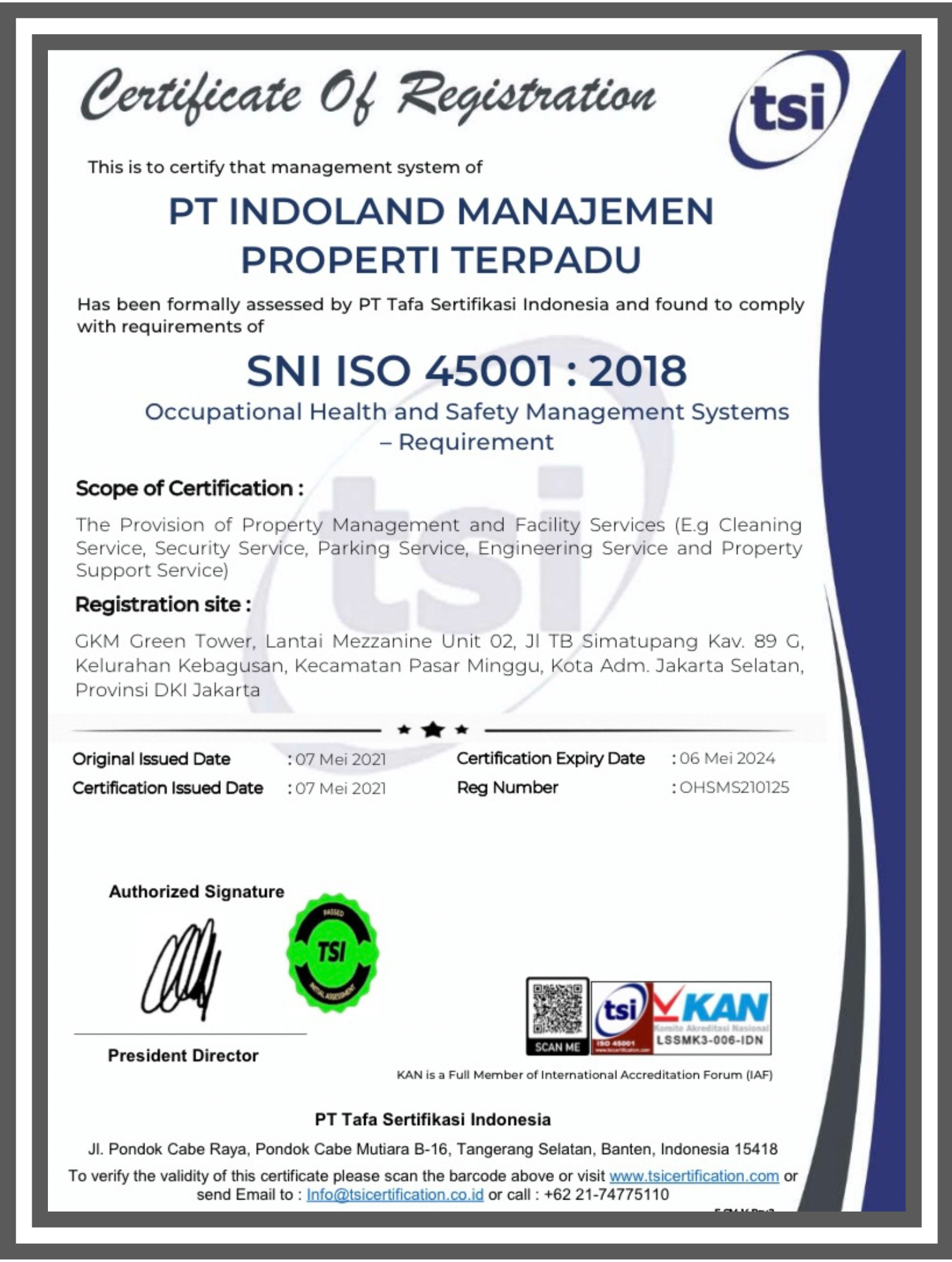 ISO 45001 : 2018